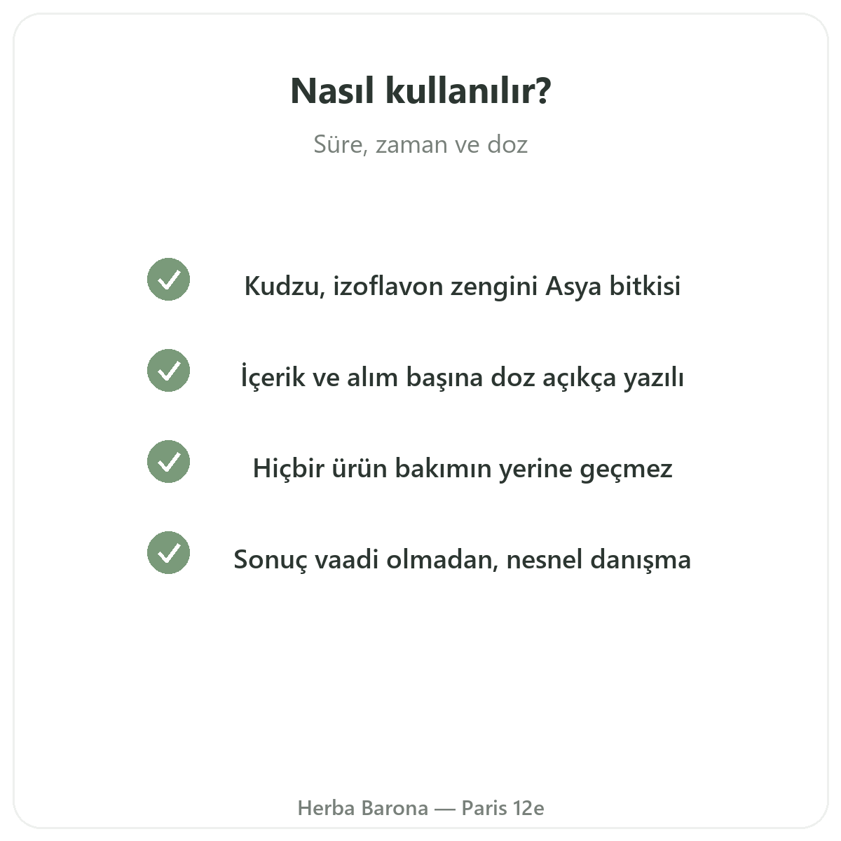 Sigara bırakma takviyeleri - Herba Barona Paris 12. bölgede seçilecek anahtar etkin maddeler