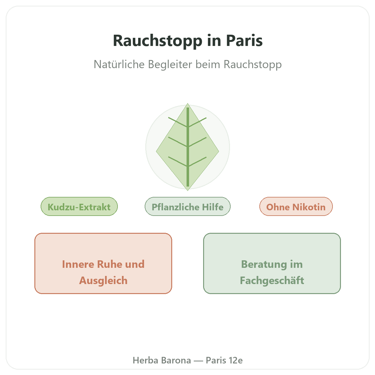 Präparate zum Rauchstopp in Paris – bei Herba Barona Paris 12e