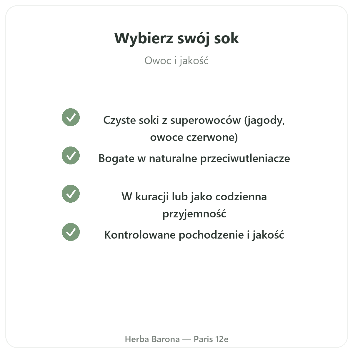 Soki z superowoców – gwarancja jakości dla klientów z Polski, Herba Barona