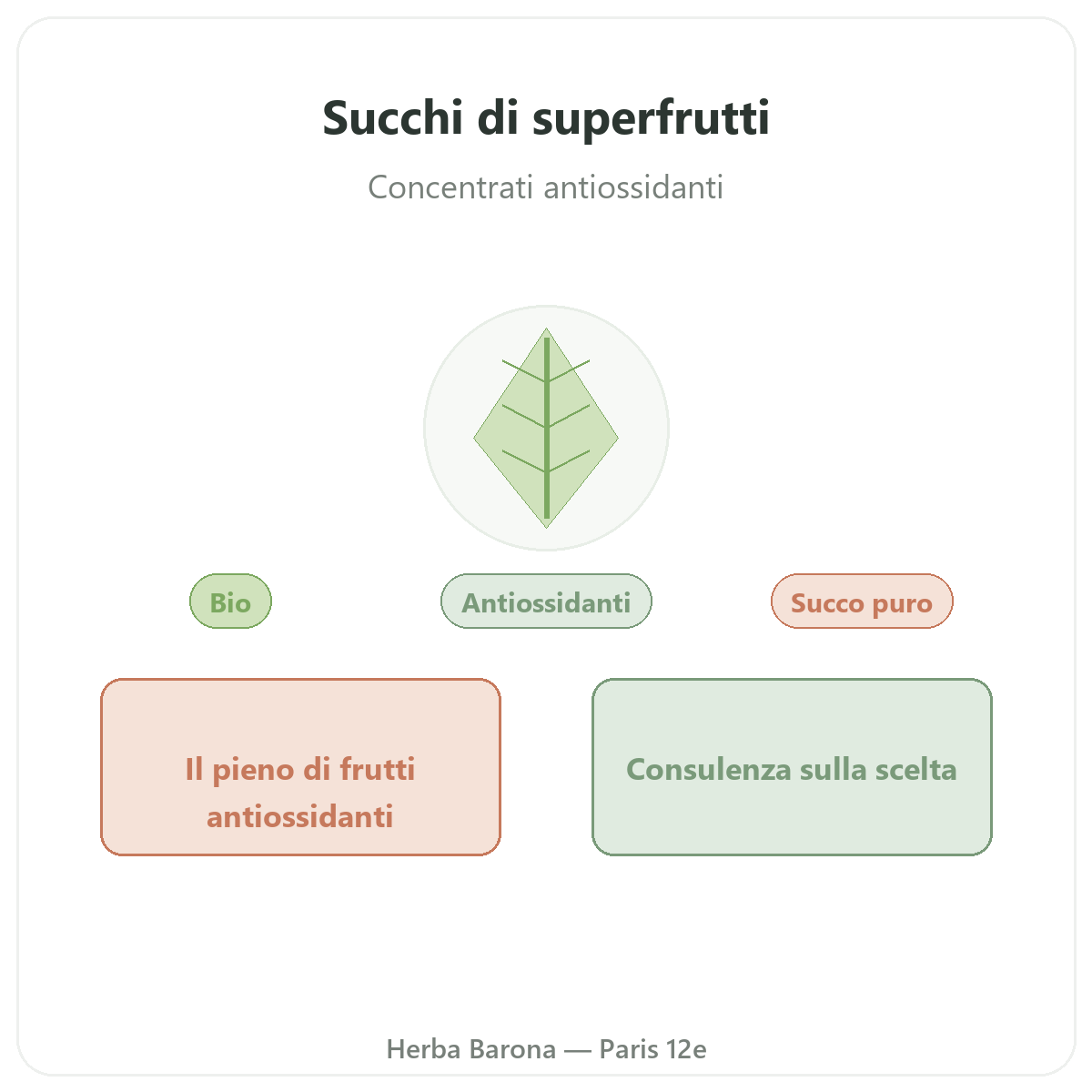 Succhi di superfrutti Parigi - presentazione del marchio da Herba Barona Parigi 12e