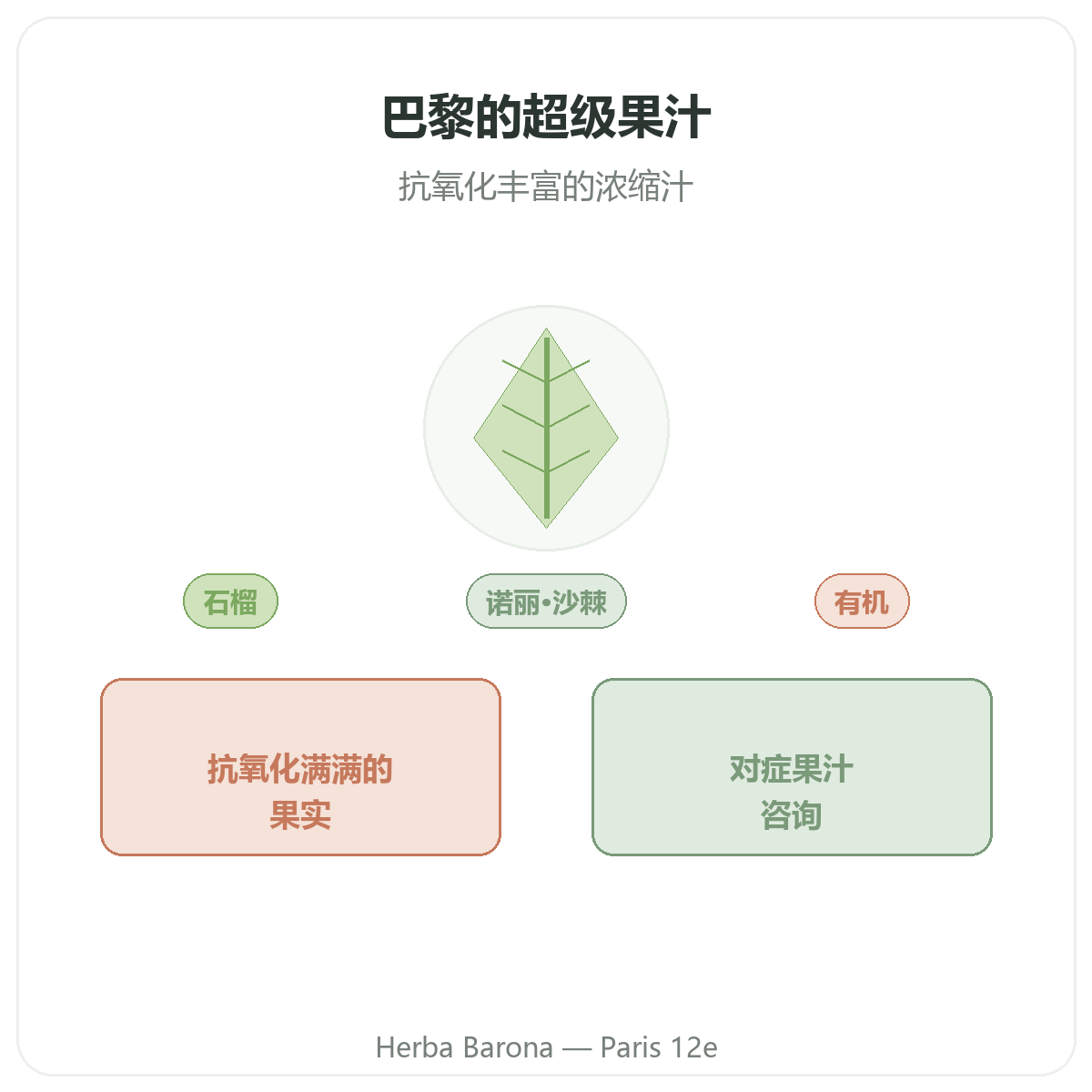 超级水果汁品牌介绍 - 巴黎Herba Barona 12区