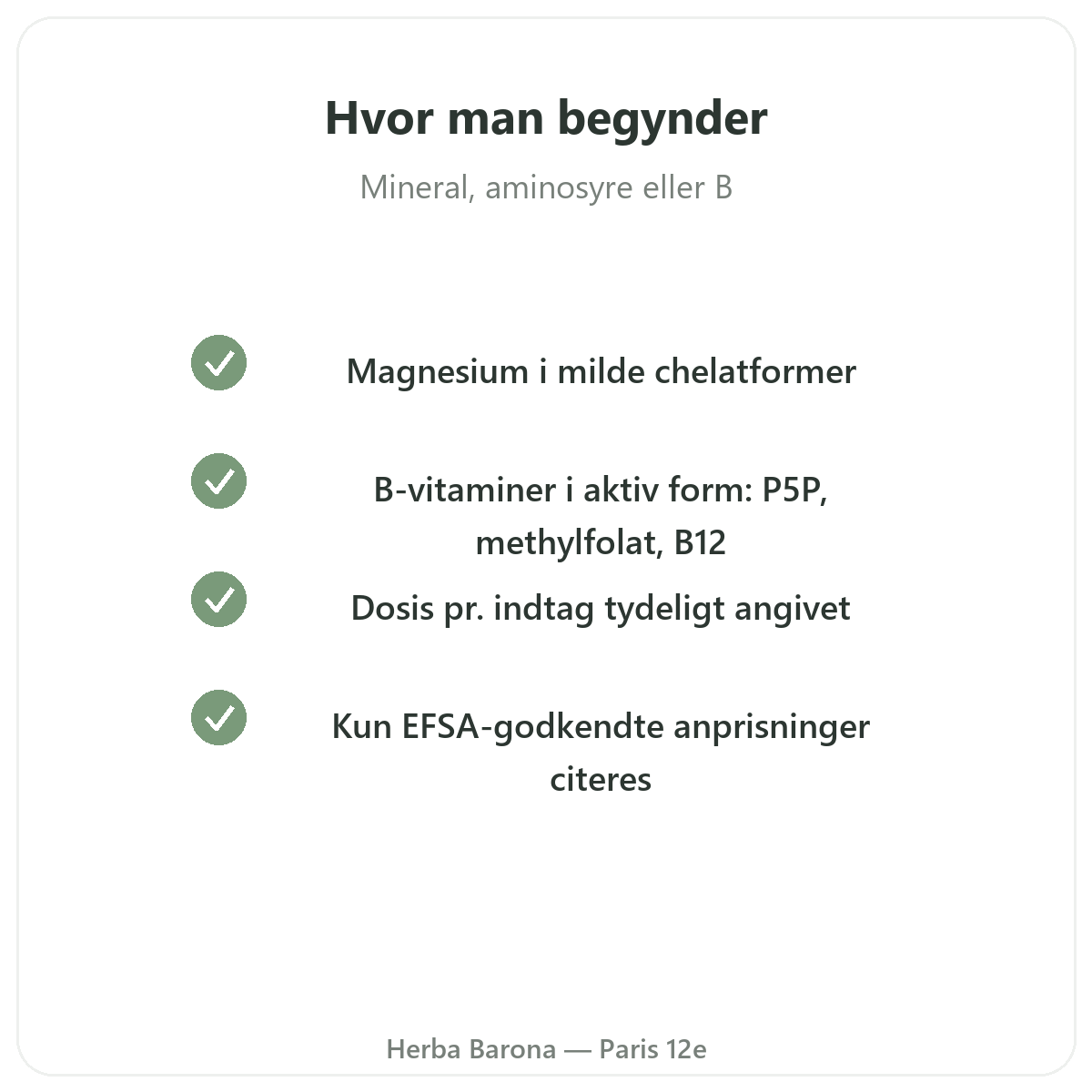 Kosttilskud til nervesystemet - vigtige aktive stoffer hos Herba Barona Paris 12