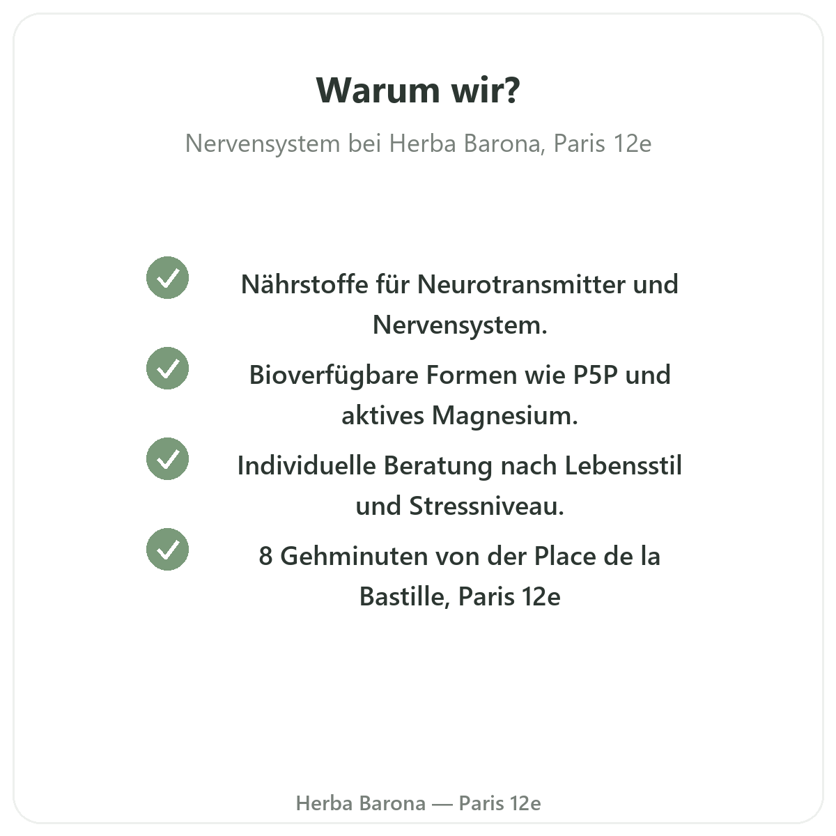 Warum Präparate für das Nervensystem in Paris bei Herba Barona Paris 12e kaufen