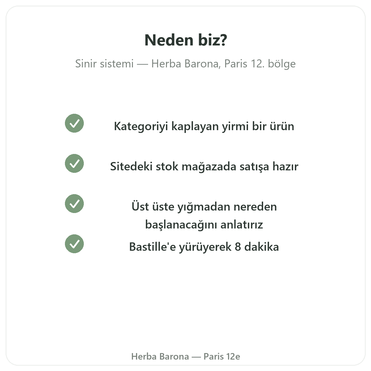 Paris’te sinir sistemi takviyeleri neden Herba Barona Paris 12e’den alınmalı