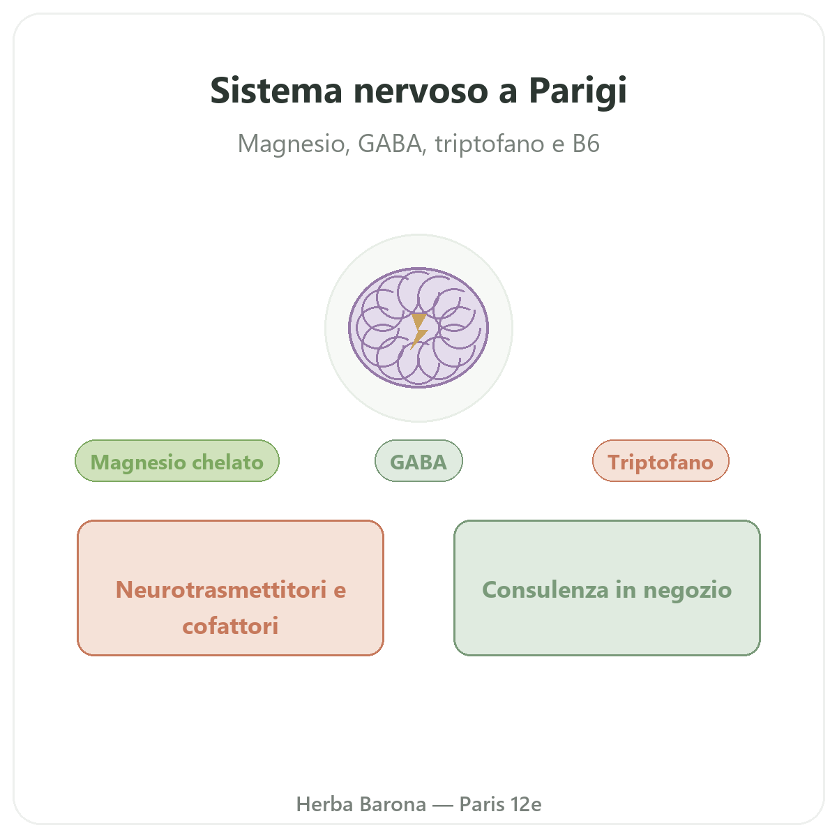 Integratori sistema nervoso a Parigi - da Herba Barona Parigi 12e
