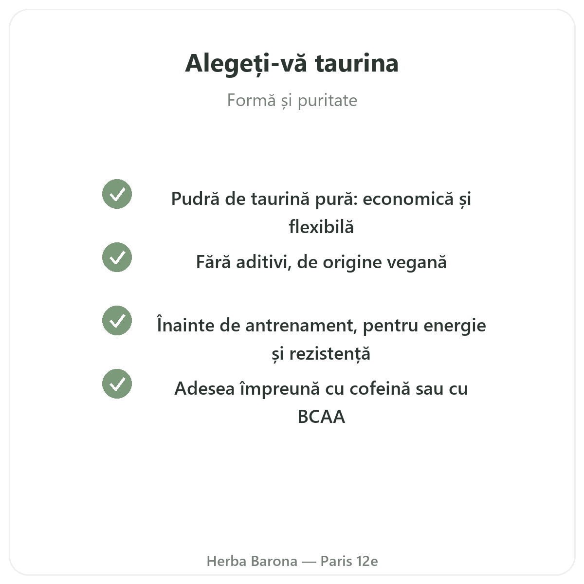 Taurină Paris - angajamente de calitate la Herba Barona Paris arondismentul 12