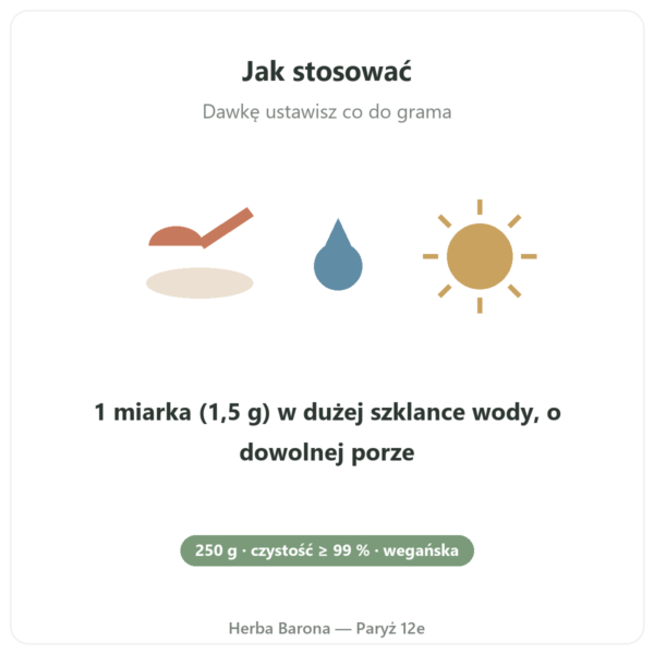 Tauryna w proszku – Dynveo – 250 g stosowanie Paris Herba Barona