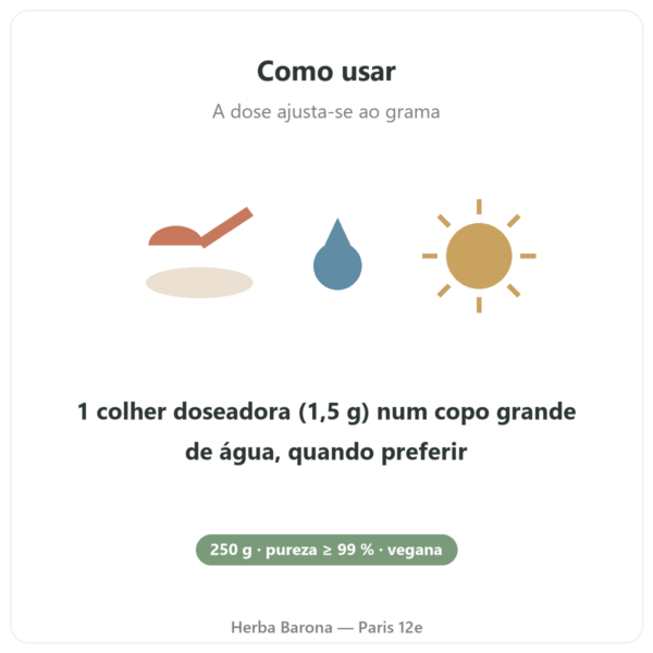 Taurina em pó – Dynveo – 250 g modo de usar Paris Herba Barona