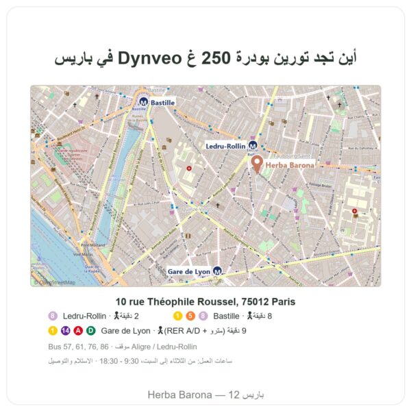 أين تجد تورين بودرة – Dynveo – 250 غ - Herba Barona Paris