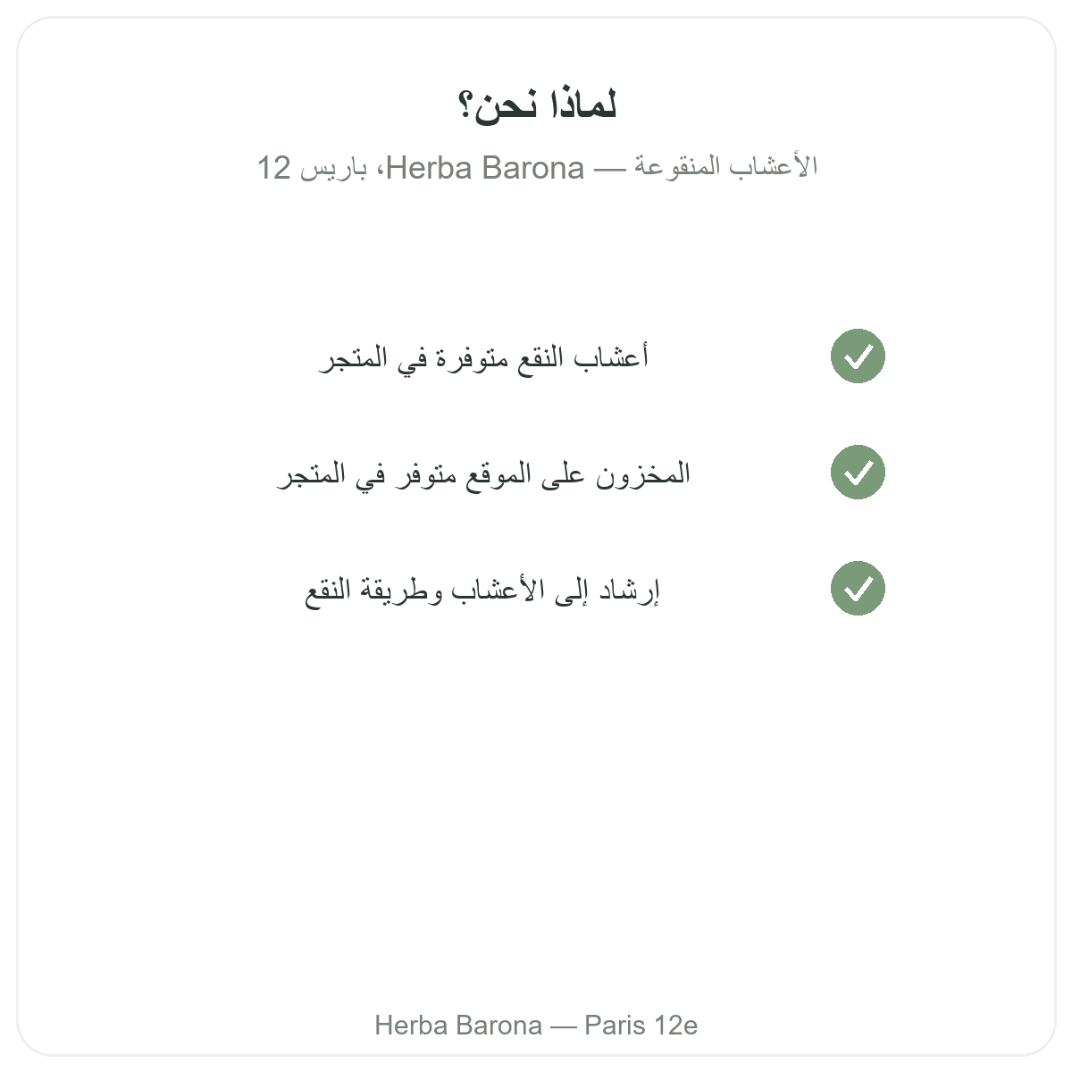 Pourquoi acheter Plantes tisanes Paris a Paris chez Herba Barona Paris 12e
