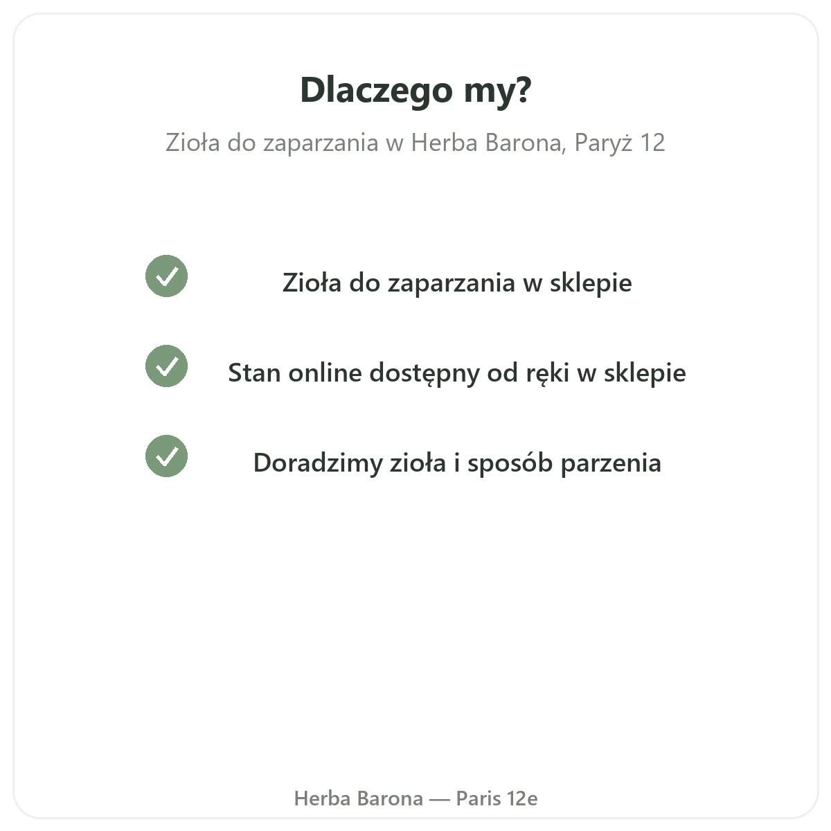 Dlaczego zamówić Zioła na herbatki z wysyłką do Polski w Herba Barona
