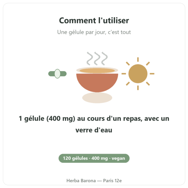 TMG Trimethylglycine Dynveo 400 mg 120 gelules mode emploi conseil de prise Paris Herba Barona