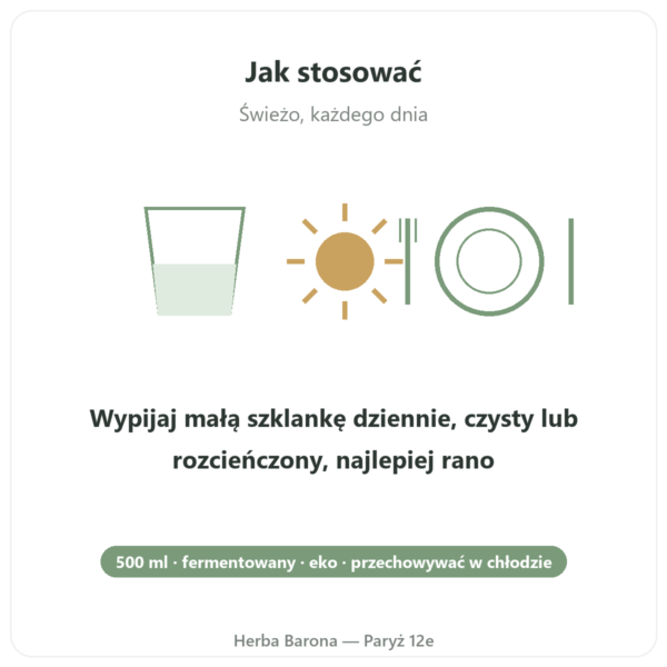 Tonik BIO Multi-Impuls® (500ml) – Jarmino sposób użycia i dawkowanie Paris Herba Barona