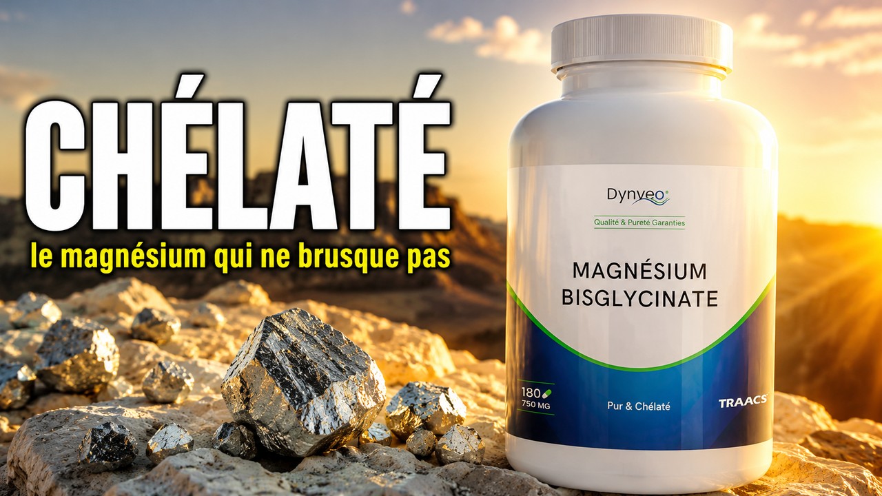 Vidéo magnésium bisglycinate TRAACS Dynveo chélaté Paris Herba Barona