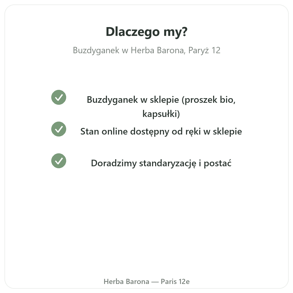 Dlaczego kupić Tribulus - sklep w Paryżu i wysyłka do Polski