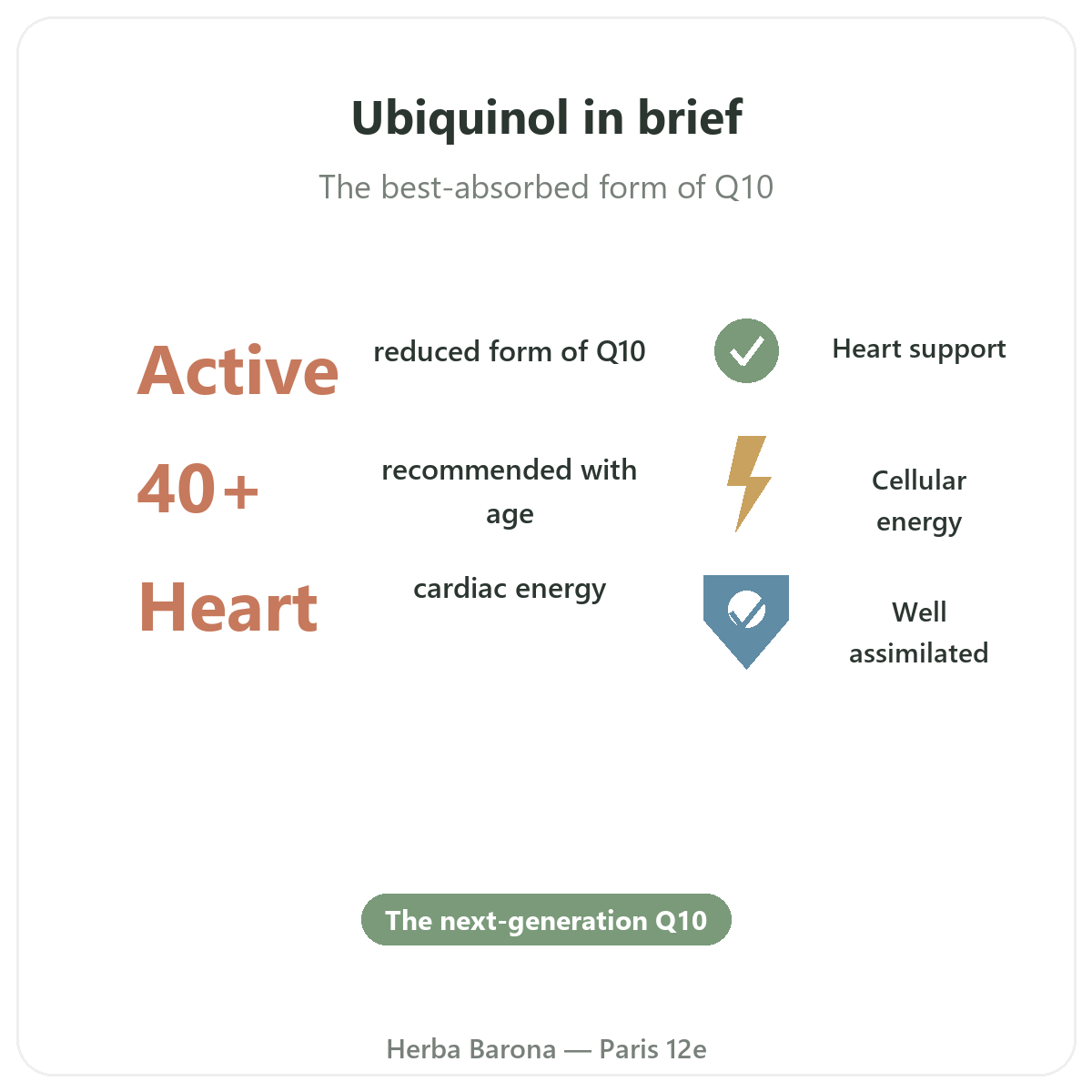 Ubiquinol Paris Paris en bref - chiffres cles chez Herba Barona Paris 12e