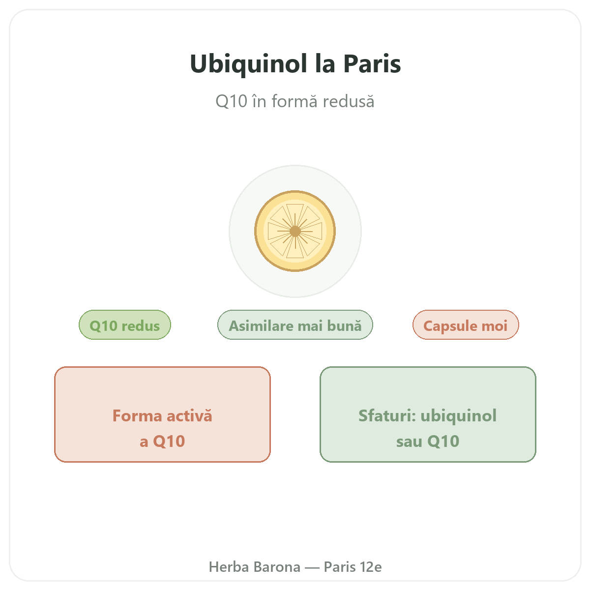 Ubiquinol Paris - prezentarea mărcii la Herba Barona Paris arondismentul 12