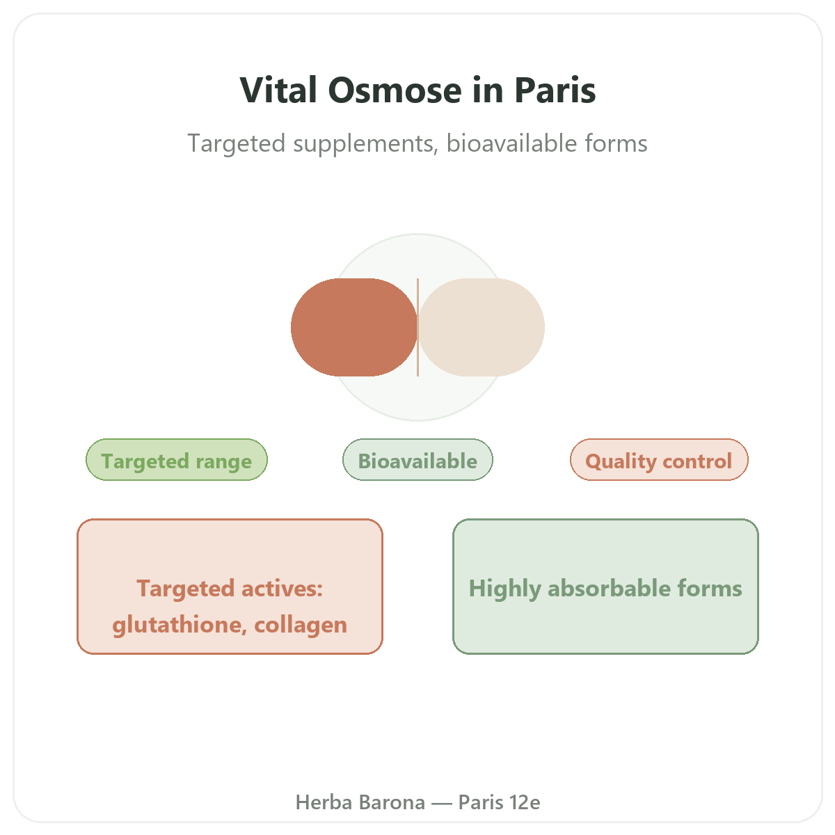 Vital Osmose Paris - presentation de la marque chez Herba Barona Paris 12e