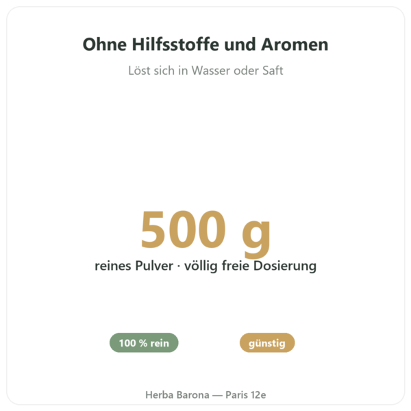 Vitamin C Pulver 500 g – Novoma Vorteile und Fakten Paris Herba Barona