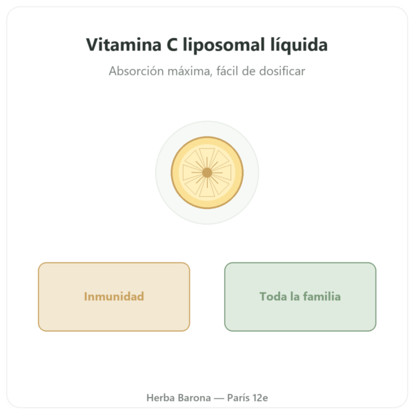 Vitamina C liposomal líquida – Novoma – 300ml presentación Paris Herba Barona