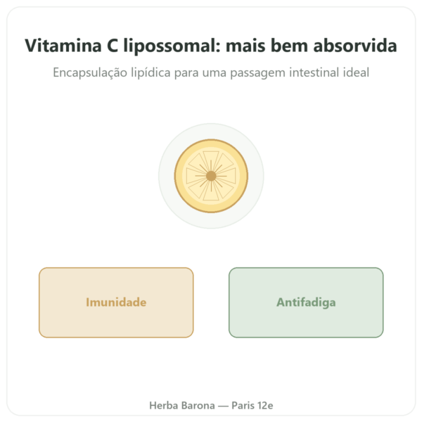Vitamina C Lipossomal 1000mg 90 cápsulas Novoma apresentação Paris Herba Barona