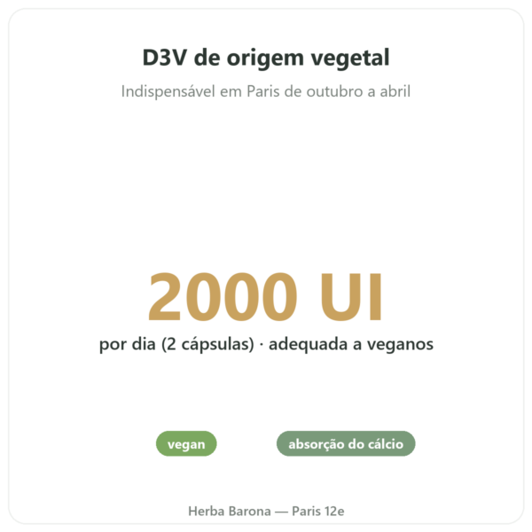 Vitamina D3 Novoma benefícios e dados principais Paris Herba Barona