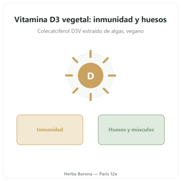 Vitamina D3 – Novoma – 60 cápsulas presentación Paris Herba Barona