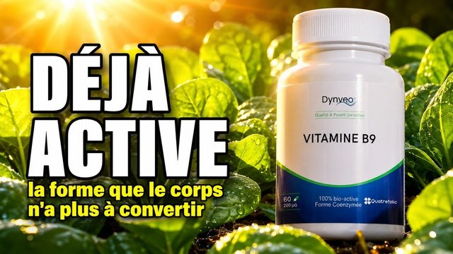Vidéo Vitamine B9 Quatrefolic Dynveo 200 ug 60 gélules Paris Herba Barona