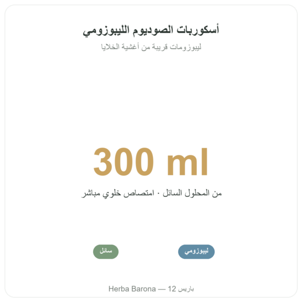 فيتامين C الليبوسومي السائل – Novoma – 300 مل الفوائد والمعطيات الرئيسية Paris Herba Barona