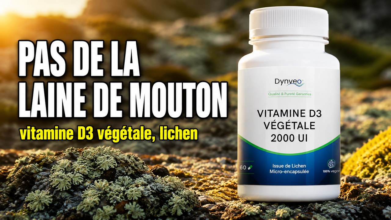 Vidéo vitamine D3 végétale lichen Dynveo 2000 UI Paris Herba Barona