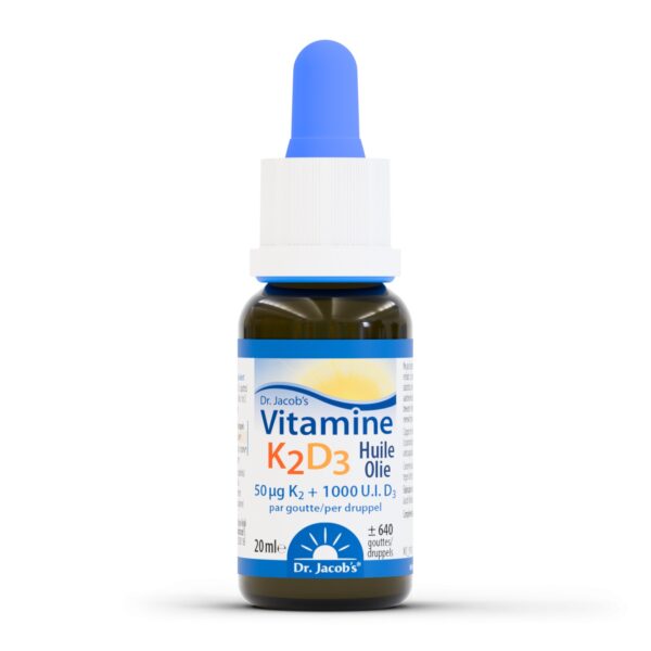 Vitamine K2D3 Dr. Jacob's 50 µg K2 + 1000 UI D3 20 ml Paris Herba Barona