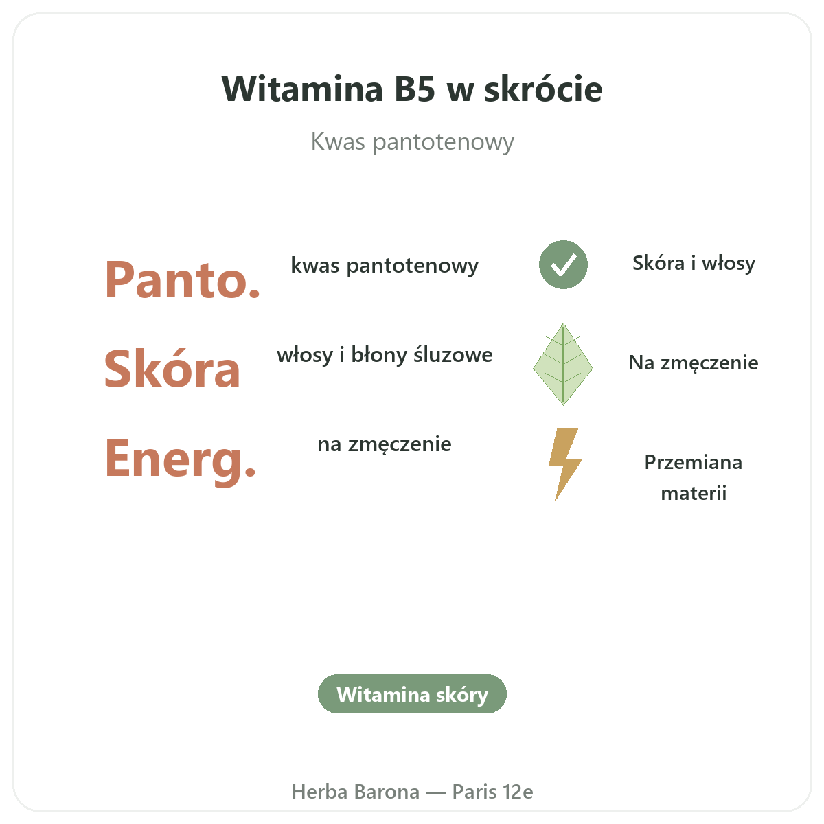 Witamina B5 w skrócie — kluczowe informacje, wysyłka do Polski