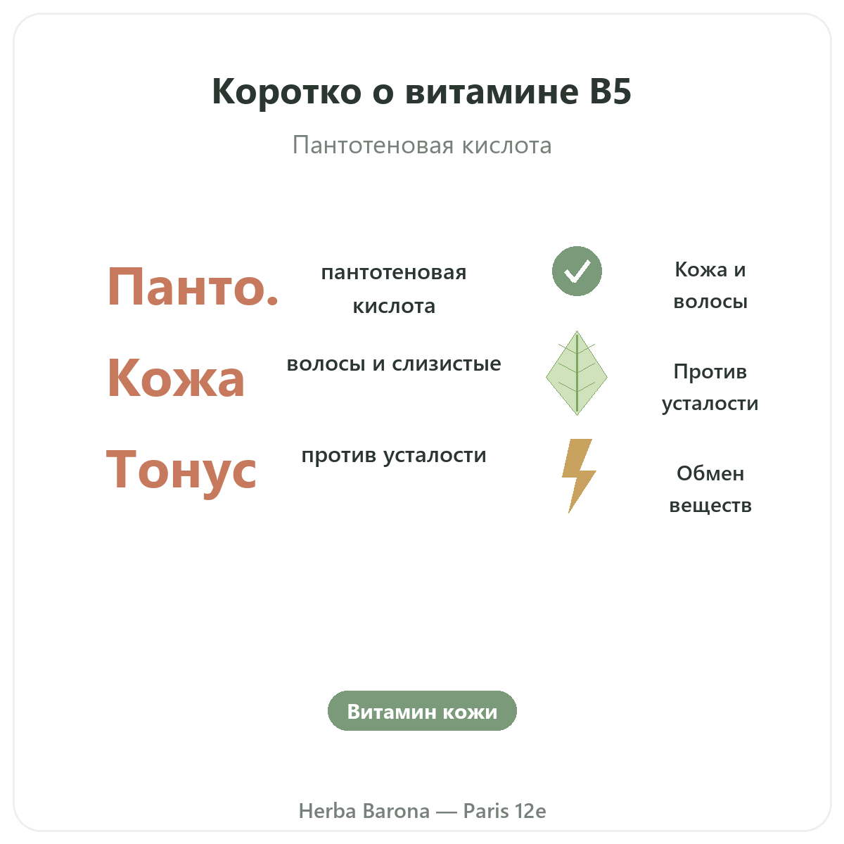 Витамин B5 Париж, Париж — кратко, ключевые цифры в Herba Barona, Париж, 12-й округ