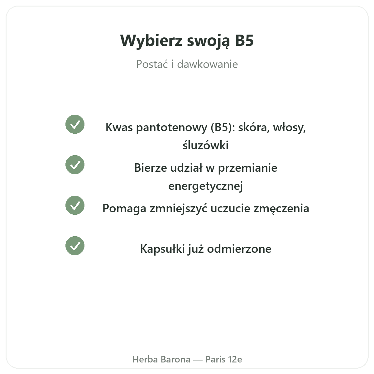 Witamina B5 — zaangażowanie w jakość w Herba Barona