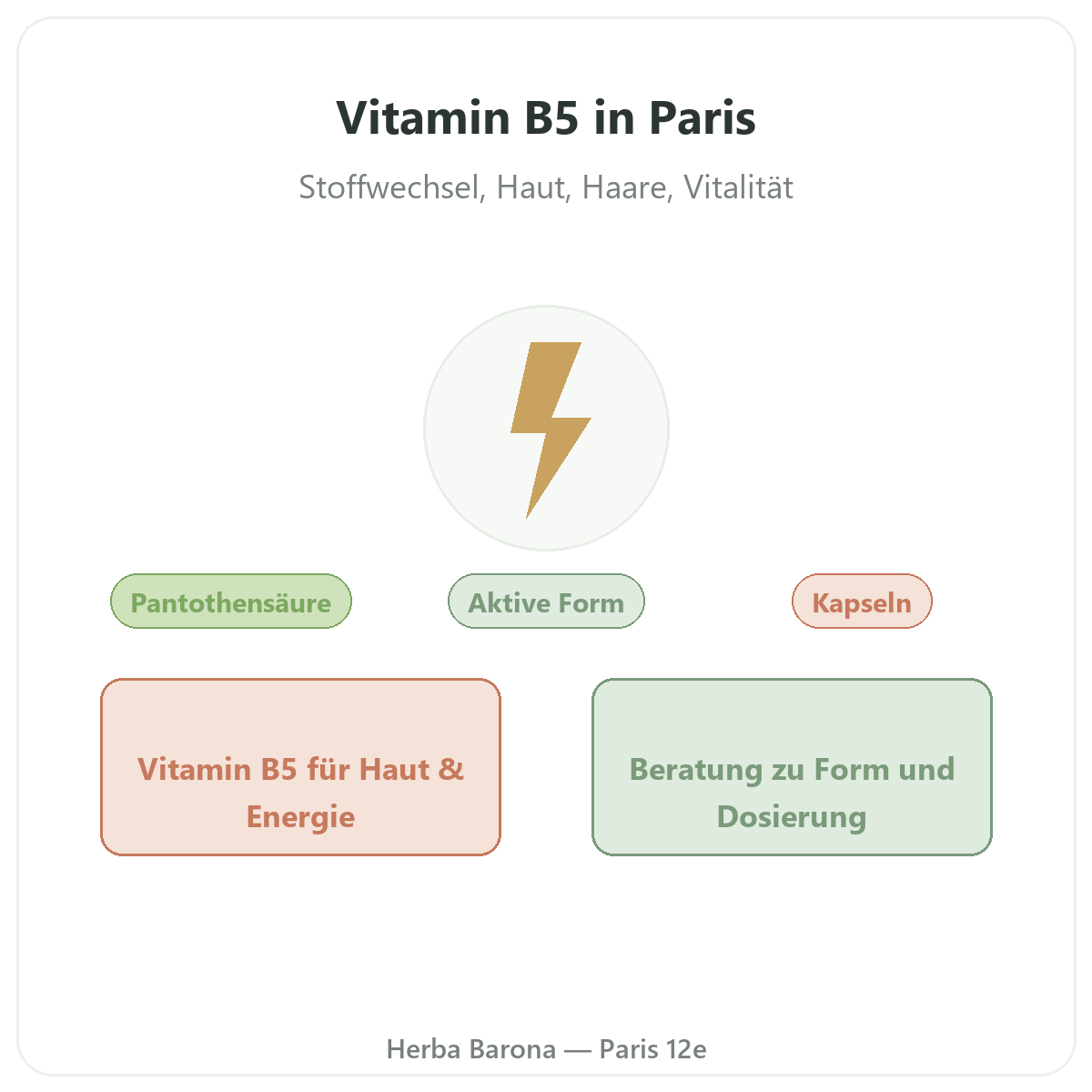 Vitamin B5 Paris - Markenvorstellung bei Herba Barona Paris 12e