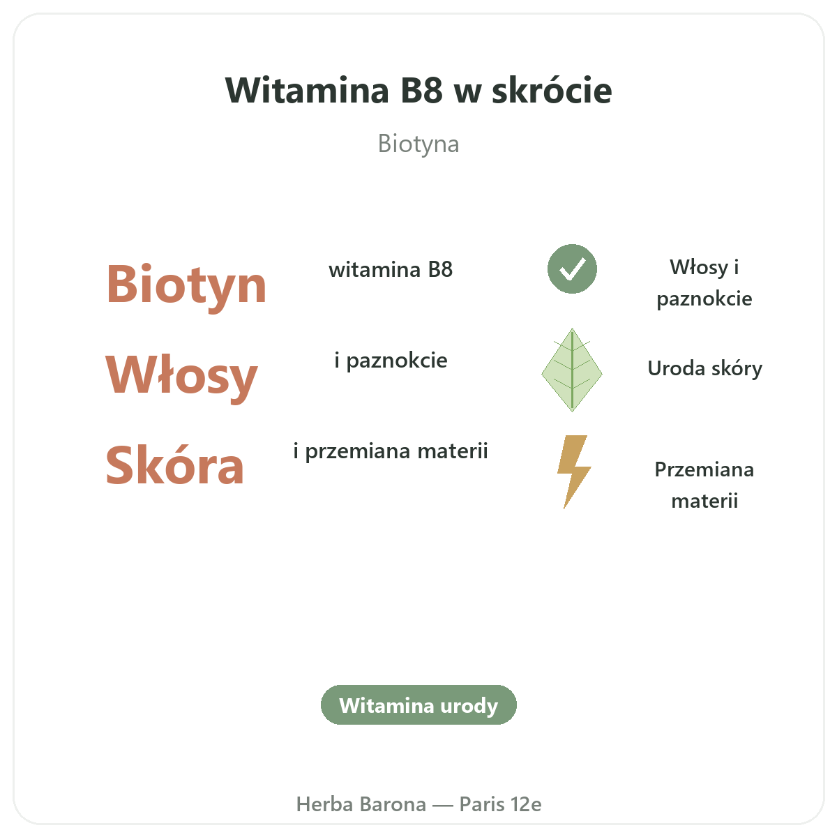 Witamina B8 w skrócie — kluczowe informacje, wysyłka do Polski