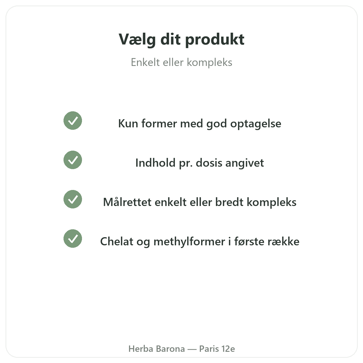 Vitaminer mineraler Paris Paris - kvalitetsløfter hos Herba Barona Paris 12