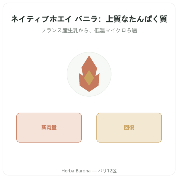ネイティブホエイ アイソレート バニラ 900g Novoma – ご購入 presentation Paris Herba Barona