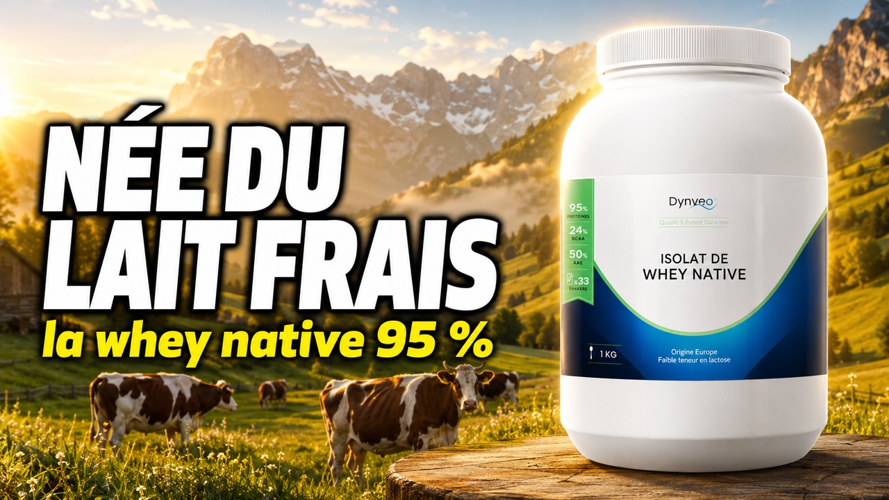 Vidéo whey protéine native isolate Dynveo 1 kg Paris Herba Barona