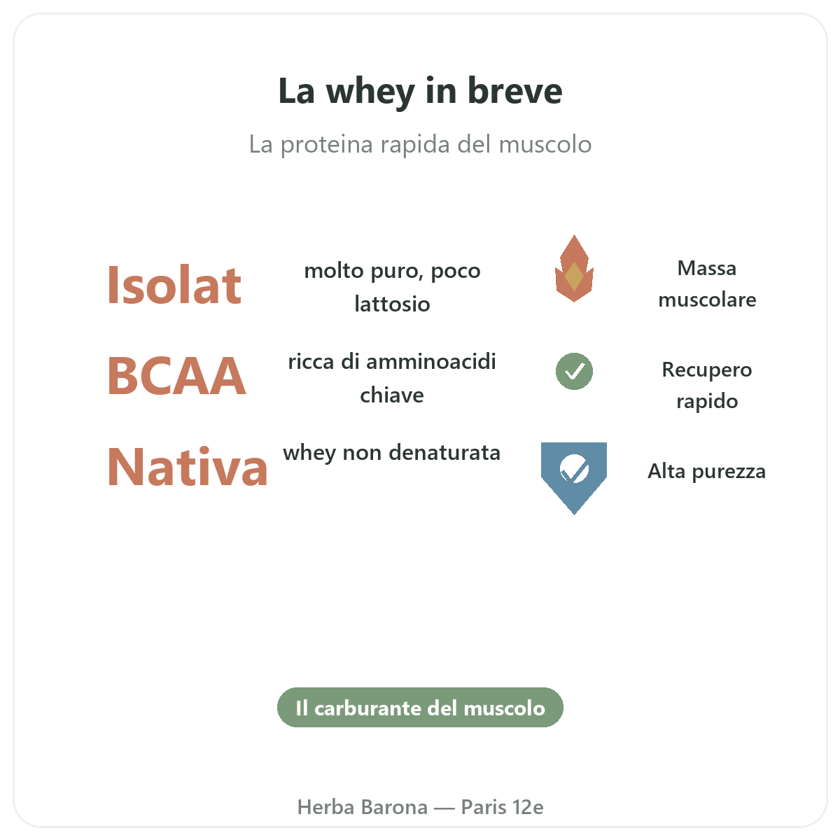 Proteine whey isolate Parigi in breve - cifre chiave da Herba Barona Parigi 12e