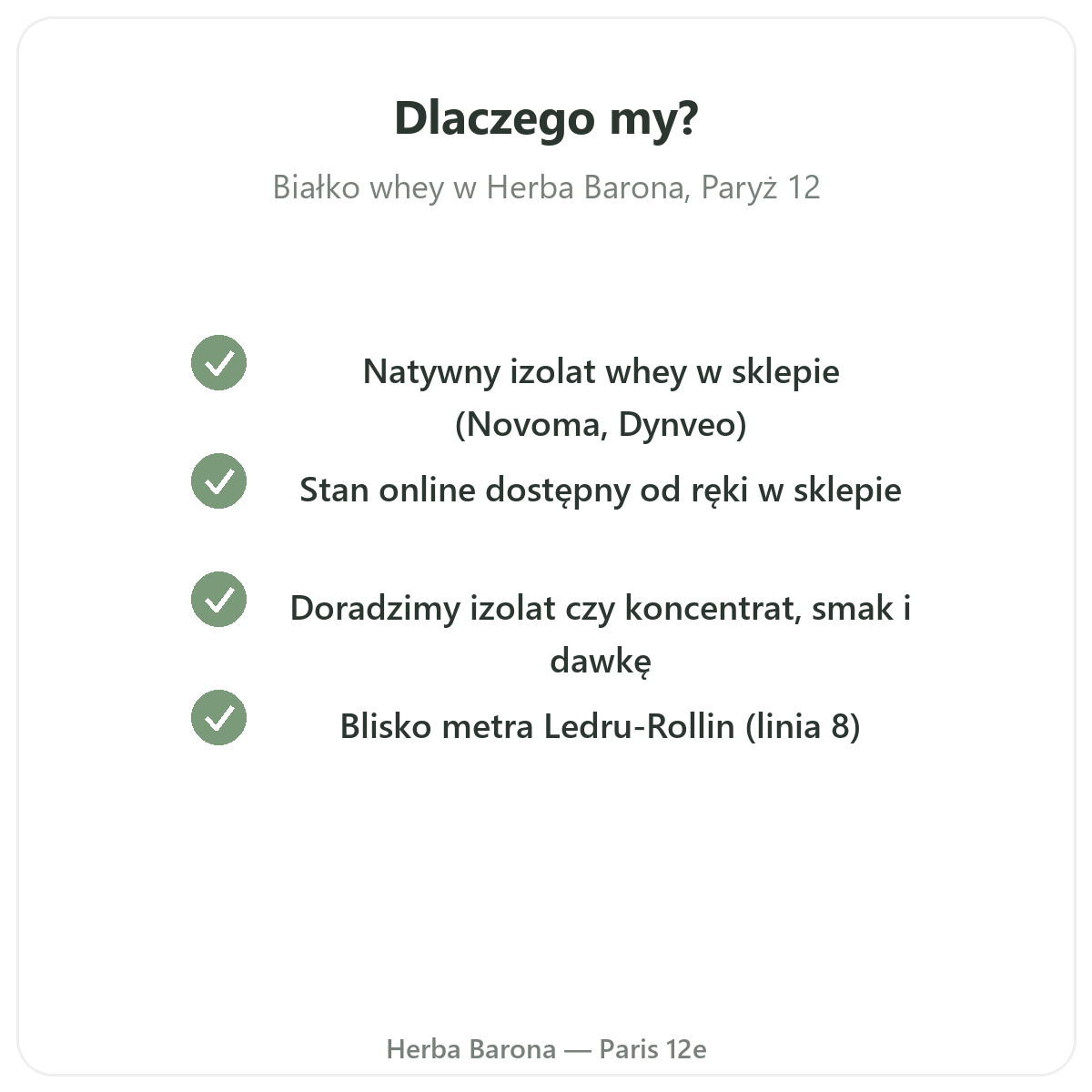 Dlaczego kupić whey białko izolat - sklep w Paryżu i wysyłka do Polski