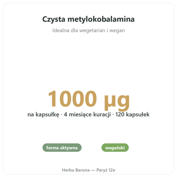 Witamina B12 Metylokobalamina Novoma w Paryżu korzyści i najważniejsze fakty Paris Herba Barona