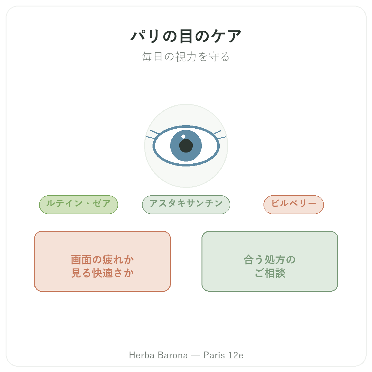 目・視力サポート パリ-ブランド紹介 Herba Barona パリ12区