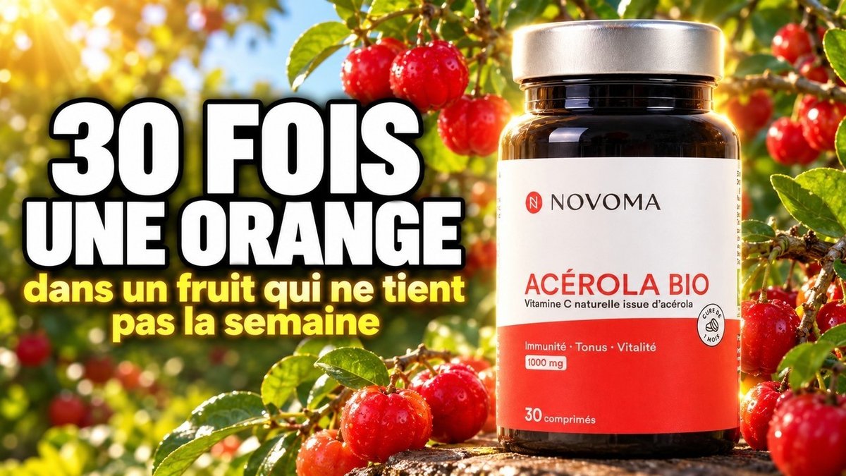 Vidéo Acérola Bio – Novoma – 30 comprimés Paris Herba Barona