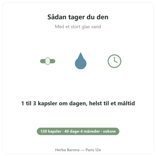 AKBA30 Boswellia serrata 30 % AKBA – Vital Osmose – 120 kapsler anvendelse Paris Herba Barona