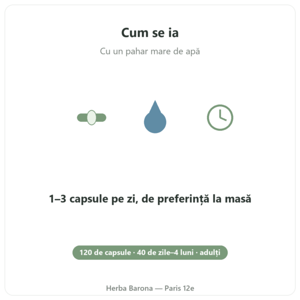 AKBA30 Boswellia serrata 30 % AKBA – Vital Osmose – 120 capsule mod de utilizare Paris Herba Barona