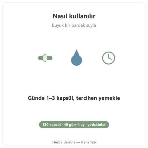 AKBA30 Boswellia serrata AKBA – Vital Osmose – 120 kapsül kullanım Paris Herba Barona