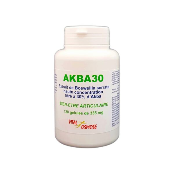 AKBA30 Boswellia serrata Vital Osmose 30 % AKBA 120 gélules Paris Herba Barona