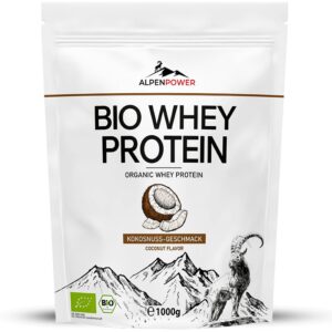 BIO Whey Protein Noix de coco AlpenPower 1000 g Paris Herba Barona