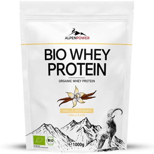 BIO Whey Protein Vanille AlpenPower 1000 g Paris Herba Barona